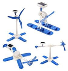 Lean-toys Izobraževalni solarni set 6v1 moder