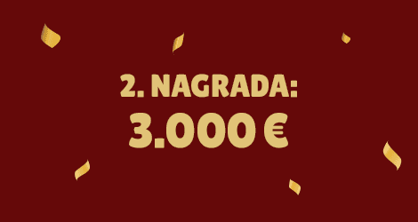 2. NAGRADA: 3.000 €