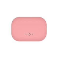FIXED Silky zaščitni ovitek za Apple AirPods Pro 2, ultra tanek, silikonski, roza (FIXSIL-999-PI)