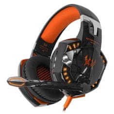 Northix G2000 Pro Gaming slušalke - oranžne 