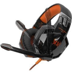 Northix G2000 Pro Gaming slušalke - oranžne 