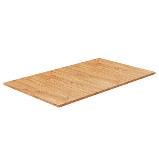shumee vidaXL Kopalniški pult svetlo rjav 100x60x1,5 cm obdelana hrastovina