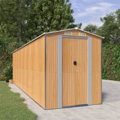 Vidaxl Vrtna lopa svetlo rjava 192x689x223 cm pocinkano jeklo