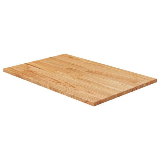 Vidaxl Kopalniški pult svetlo rjav 60x40x1,5 cm obdelana hrastovina