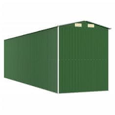 Vidaxl Vrtna lopa zelena 192x689x223 cm pocinkano jeklo