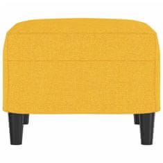 Vidaxl Stolček za noge svetlo rumen 60x50x41 cm blago