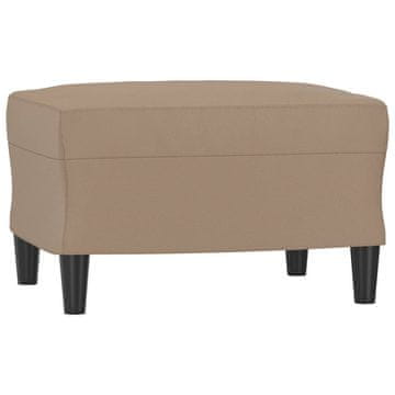 Vidaxl Stolček za noge kapučino barve 60x50x41 cm umetno usnje