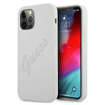 Guess Ovitek Guess Silicone Vintage za iPhone 12 Pro Max (6.7"), krem