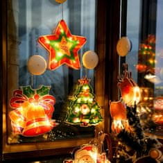 Sofistar Komplet LED božičnih obeskov za na steklo - Jelenček in smrekica set #2