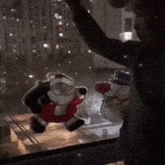 Sofistar Komplet LED božičnih obeskov za na steklo - Snežak in božiček na saneh
