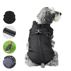 Cool Mango Vodoodporni zimski plašček za pse z odsevno oprsnico - Dogjacket, L-XL