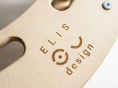 Elis Design Montessori lesena gugalnica 5v1 natur z belo barvo