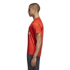 Adidas Majice obutev za trening rdeča M D2M Tee Logo