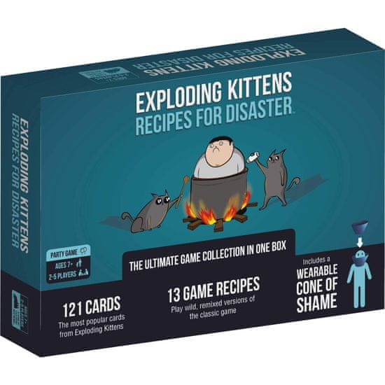 Exploding Kittens igra s kartami Exploding Kittens Recipes for Disaster angleška izdaja