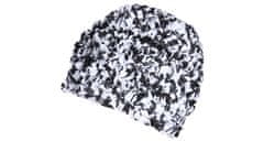 Aquaspeed Kopalna kapa z volančki črno-bela