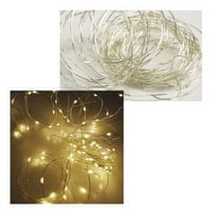CT Micro LED lučke na baterije 80 kos 8m s programatorjem toplo bele IP44