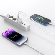 Tech-protect C20W polnilnik USB / USB-C 20W QC PD, bela