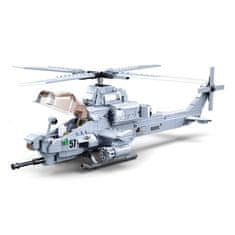 Sluban Army Model Bricks M38-B0838 Bojni helikopter AH-1Z Viper