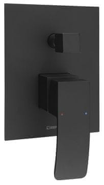 SAPHO Podometna tuš baterija GINKO, 2 izhoda, črna mat