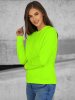 Ženski pulover češnja neon zelena S
