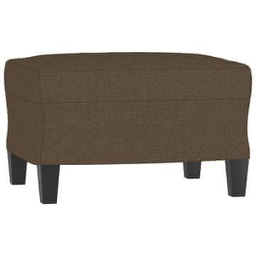 Vidaxl Stolček za noge rjav 60x50x41 cm blago