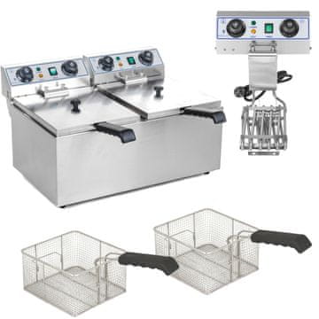 shumee TIMER 2x9L dvokomorni električni cvrtnik