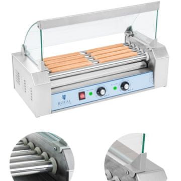 shumee Rolo žar s pokrovom, rolo žar, grelnik za klobase, 5 rol