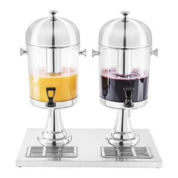 Royal Catering Dispenser za pijače s hlajenjem z ledom, 2 x 7 l