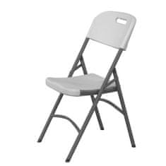 slomart Beli zložljivi gostinski stol do 180 kg - Hendi 810965