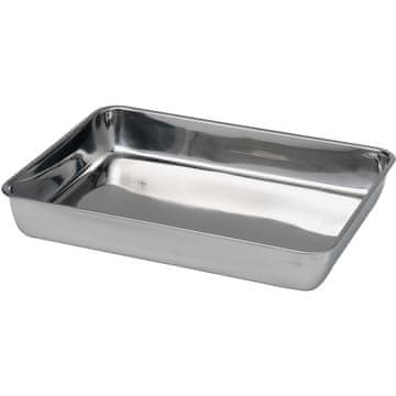 Hendi Posoda za meso in živila iz kromirane jeklene pločevine, 260 x 200 x 40 mm – Hendi 508107