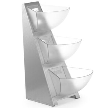 shumee Samopostrežno stojalo za sladkor, smetano za kavo, jeklo, 3 x 1L - Hendi 428245