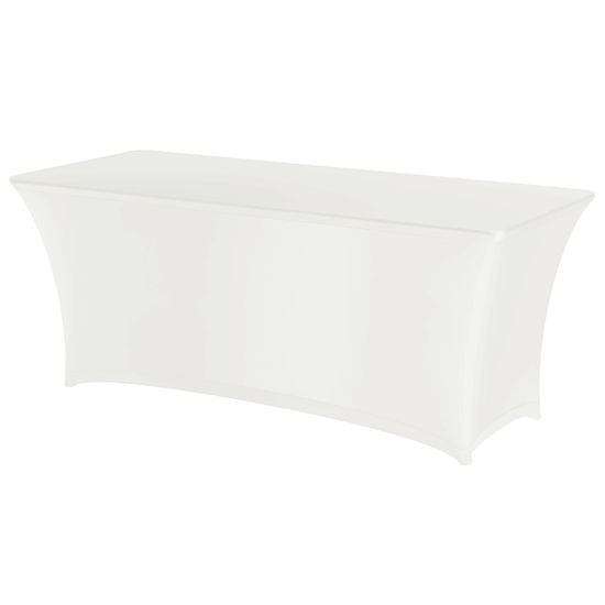 shumee Pravokotni namizni prt brez likanja 183x760cm Jersey blago bel - Hendi 814420
