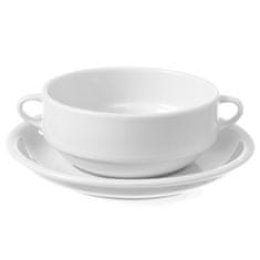 shumee Bela porcelanasta steklenica za bujon OPTIMA 380ml, set 12 kos. - Hendi 770924