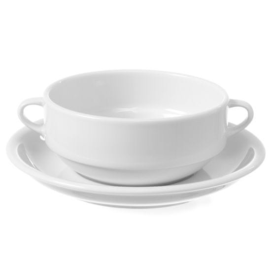 shumee Bela porcelanasta steklenica za bujon OPTIMA 380ml, set 12 kos. - Hendi 770924
