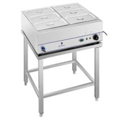 Royal Catering Bemar vodni grelnik na jeklene podlagi 6 x GN 1/3 2000 W 230 V