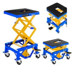 shumee Platformno dvigalo mobilno dvigalo za motorna kolesa na kolesih za motorna kolesa 135kg MSW MHB-135-PRO