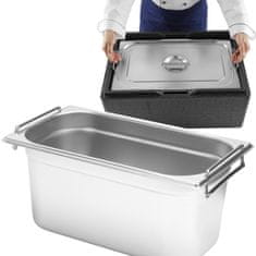 shumee Catering posoda GN 1/3 z izvlečnimi ročaji 325x176x200mm 7.8L Hendi 817452