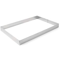 shumee Pravokotni pekovski slaščičarski rob iz nerjavečega jekla 585x385x60mm Hendi 512425