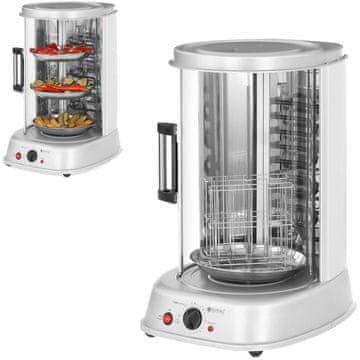 Royal Catering MINI toaster žar za kebab, giros, ribe, zelenjavo, vertikalni, 4-v-1, 1800 W, Royal