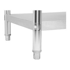 Royal Catering Delovni pult za gostinstvo z nerjavečim jeklenim robom 120x60cm