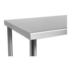 Royal Catering Delovni pult za kuhinjo s polico Nerjaveče jeklo 100 x 60 cm