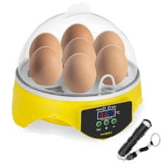 NEW Inkubator valilnica valilnica 7 jajc + ovoskop 20W