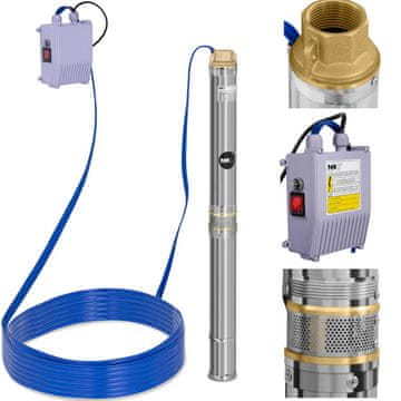 shumee Črpalka za globoki vodnjak za trdne komunalne odpadke, 3800 L/uro. do 39 m