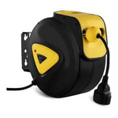 MSW Avtomatski navijalec, stenski kabelski boben s podaljškom, vtičnica AC230V / 10A / 50Hz, dolžina 21,5 m