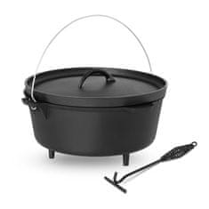 Royal Catering Litoželezni kotel za lovski žar ø 37cm 10,75L + NOGE