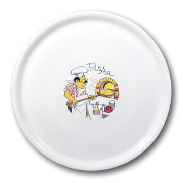 shumee Trpežen krožnik za pico iz porcelana Speciale, okrašen, 330 mm - set 6 kosov.