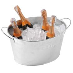 NEW Šampanjec skleda led pladenj jekla 400x330mm