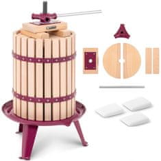 Royal Catering Sadni sok vina stiskalnica ročni leseni + 3 filter vrečke 18L