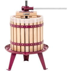 NEW Sadni sok vino stiskalnico ročno leseno + filter vrečko 12L