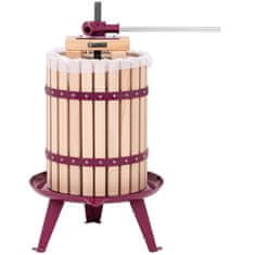NEW Sadni sok vina stiskalnica ročni leseni + 3 filter vrečke 18L